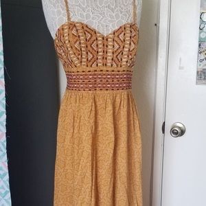 Mustard maxi dress
